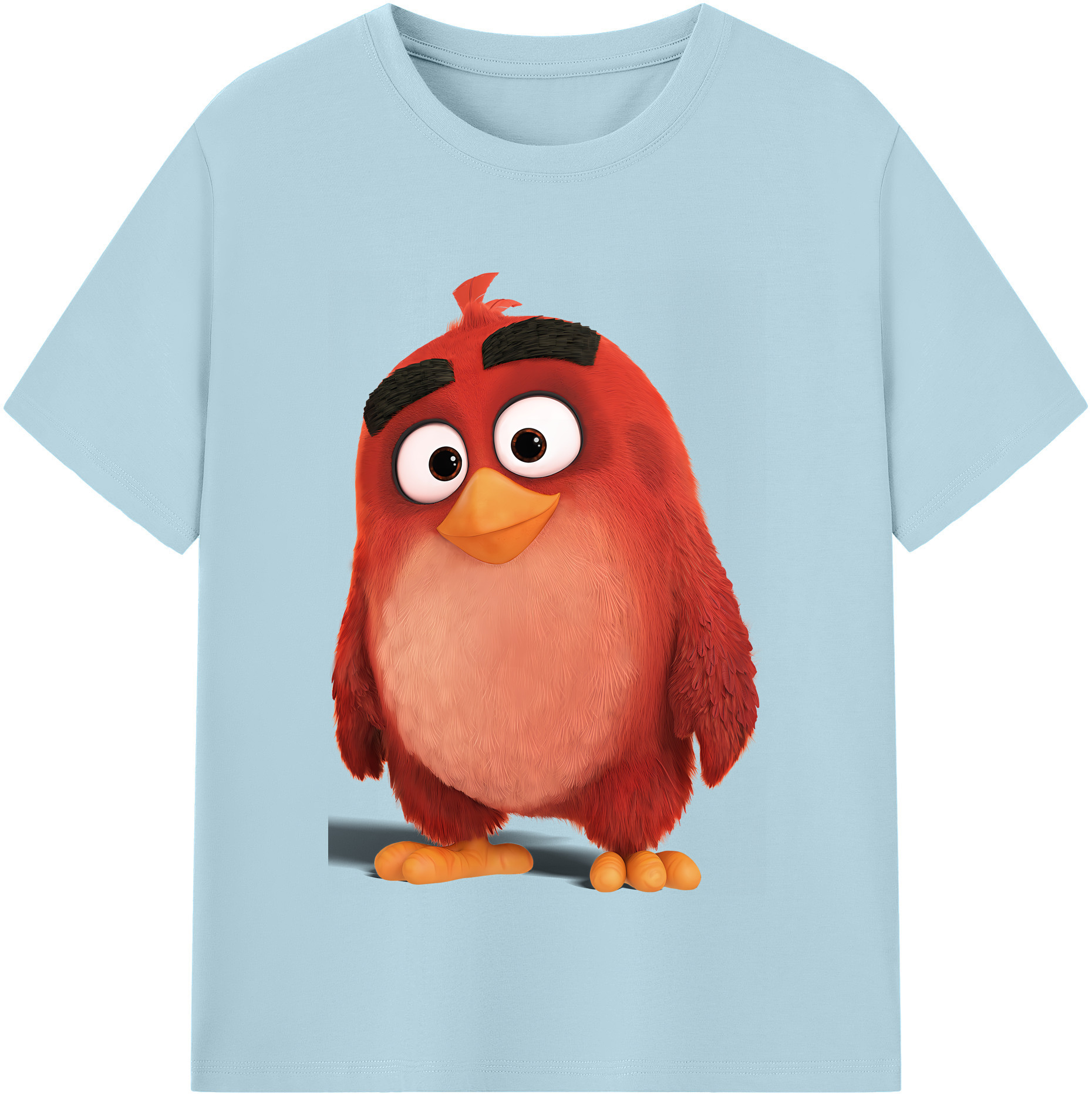 （画像用） Angry Birds アングリーバード 綿100％半袖Tシャツ（フロントプリント）